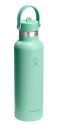 HF-Butelka term.21oz Stand.FlexStraw Mermaid Green