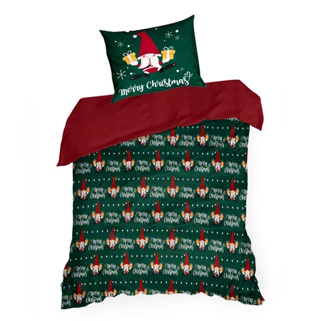 Komplet pościeli świątecznej 220x200 cm z mikrowłókna, Merry Christmas