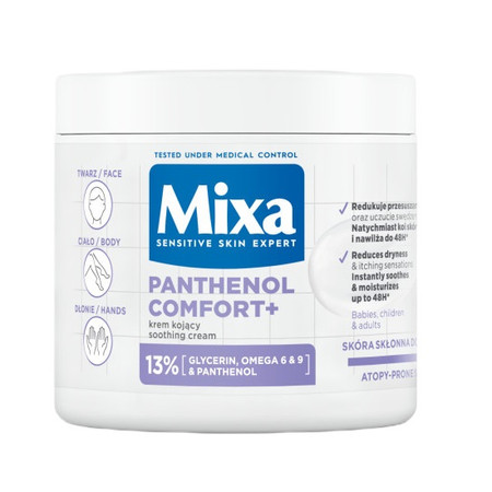 Panthenol Comfort+ kojący krem ochronny do twarzy dłoni i ciała 400ml