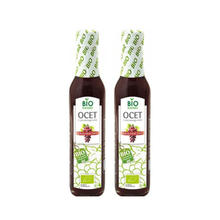 Zestaw: 2x Ocet z czerwonego wina BIO 250 ml