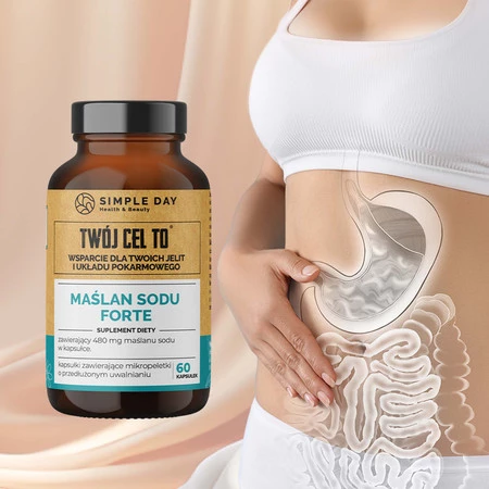 Twój Cel To Maślan Sodu Forte na wsparcie przewodu pokarmowego 60 kaps.