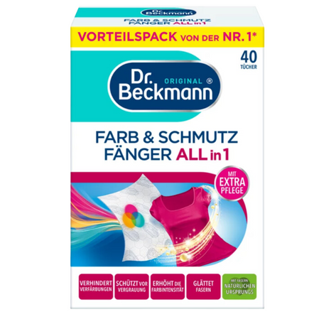 Dr. Beckmann Chusteczki wyłapujące kolor i brud 40 szt. 3w1