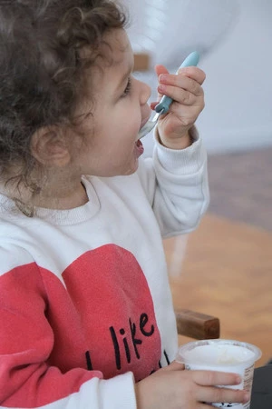 Beaba, Sztućce ze stali nierdzewnej 12 m+ Airy Green