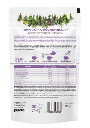 Purella Superfoods Superherbs Mieszanka ziół do zaparzania 35g