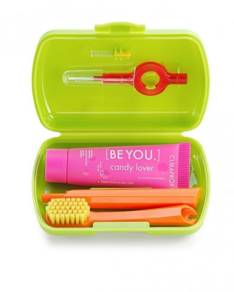 CURAPROX TRAVEL SET ZIELONY 1SZT