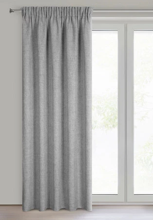 ZASŁONA GOTOWA JULA2 NA TAŚMIE 140 X 270 CM SREBRNY