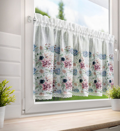 FIRANA GOTOWA DORA 150 X 60 CM BIAŁY