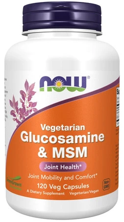 NOW FOODS Vegetarian Glucosamine & MSM (120 kaps.)