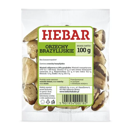 Hebar Orzechy brazylijskie 100 g