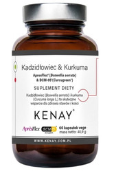 KENAY Kadzidłowiec & Kurkuma ApresFlex® Boswellia serrata & BCM 95® CURCUGREEN® na wsparcie stawów i mięśni 60 kaps.