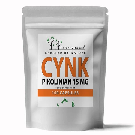 Forest Vitamin Pikolinian Cynku 15 mg 100 kaps.
