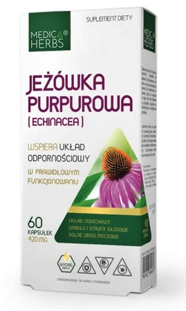 MEDICA HERBS Jeżówka purpurowa (Echinacea) 420mg, 60 kaps.