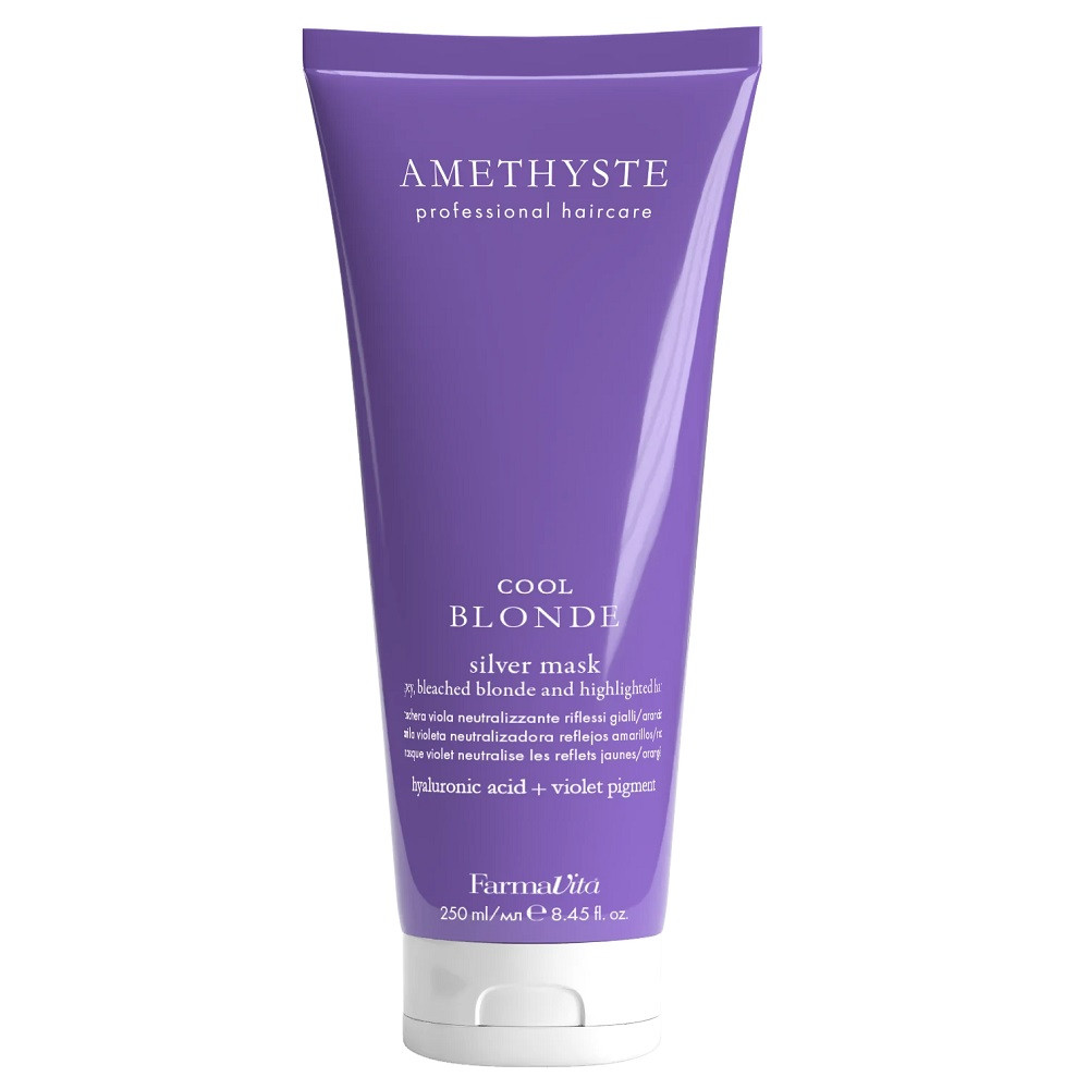 Amethyste Cool Blonde maska do włosów siwych i rozjaśnianych 250ml - Nabea.pl