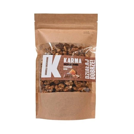 Granola orzechowa: orzeszki ziemne, czekolada i miód 400 g