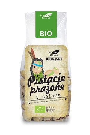 PISTACJE PRAŻONE I SOLONE BIO 100 g - BIO PLANET