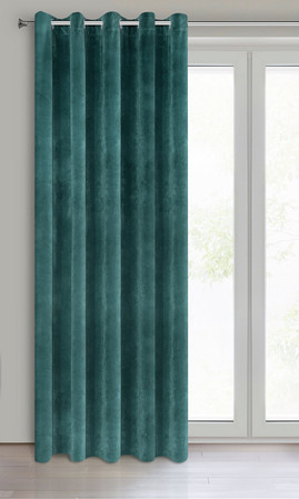 ZASŁONA GOTOWA VILLA 140 X 250 CM CIEMNOTURKUSOWY