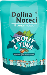 DOLINA NOTECI SUPERFOOD Kot Pstrąg Tuńczyk 85g