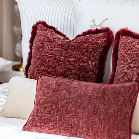 Poszewka dekoracyjna BLANCA 45X45 STAL