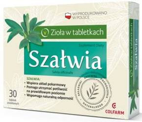Colfarm Szałwia 30 T Na Problemy Z Poceniem Się