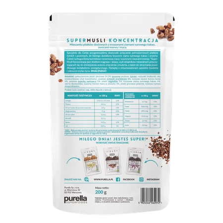 Purella Superfoods SuperMusli Koncentracja 200g