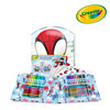 Crayola Zestaw artystyczny (flamastry, kredki wykręcane, kredki świecowe, naklejki, kolorowanki dla dzieci) 40 el. Spidey i super-kumple 5+