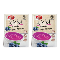 Zestaw: 2x Celiko − Kisiel jagodowy bez glutenu − 40 g