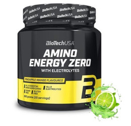 BioTech USA Amino Energy zero with electrolytes Aminokwasy z kofeiną i elektrolitami 360g smak limonka