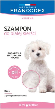 FRANCODEX Szampon dla psa o białej sierści Saszetka 20ml