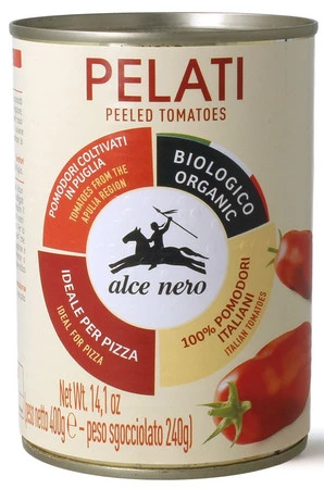 Alce Nero Pomidory pelati bez skóry Bio 400 g