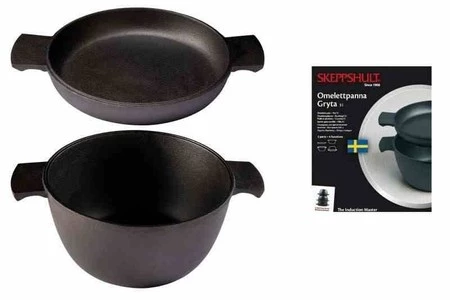 SKEPP - Zestaw 2 naczyń Master, garnek 3l+patelnia
