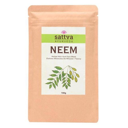 Zestaw 2x Sattva -Ziołowa maseczka do włosów i twarzy Neem 100g