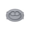EZPZ Komplet naczyń silikonowych Mini Feeding Set szary