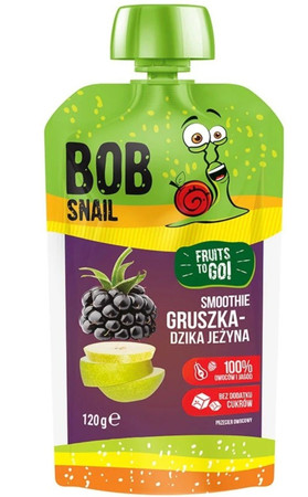 Smoothie gruszkowo-jeżynowe bez dodatku cukru Bob Snail, 120g