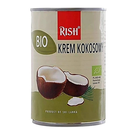 Rish − Krem kokosowy 17% tłuszczu BIO − 400 ml