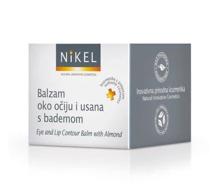 NIKEL, Balsam pod oczy i wokół ust z Olejkiem Migdałowym głęboko nawilżający, 15ml