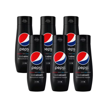 Zestaw: 6x SodaStream Syrop koncentrat PEPSI MAX 440 ml