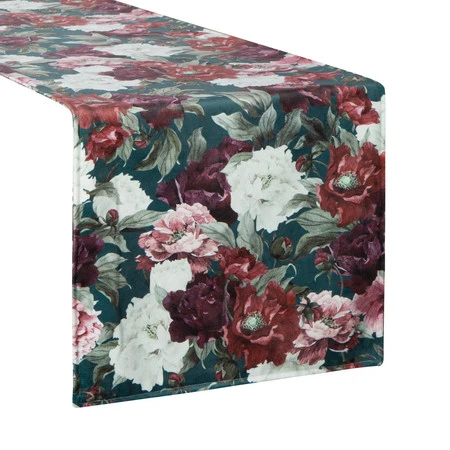 OBRUS VELVET 2 35 X 180 CM ZIELONY