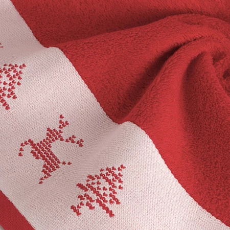 Ręcznik Świateczny Noel02 70 x 140 cm, Czerwony
