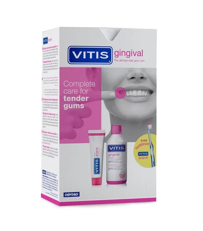 VITIS ZESTAW GINGIVAL PACK pasta 100ml + płyn 500ml + szczoteczka