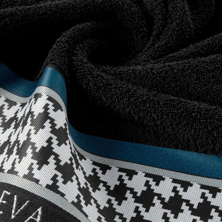 Ręcznik Eva8 70 x 140 cm, Czarny