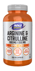 L-Arginine + L-Citrulline - Arginina i Cytrulina (240 kaps.)
