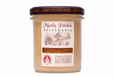 Miody Polskie − Miód, rzepakowy − 400 g Data ważności 22.12.2023