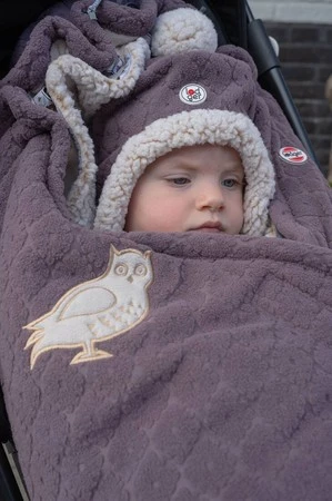 Lodger Dwuwarstwowa zimowa czapeczka z polaru wrzosowa Fleece Mauve 1-2 l