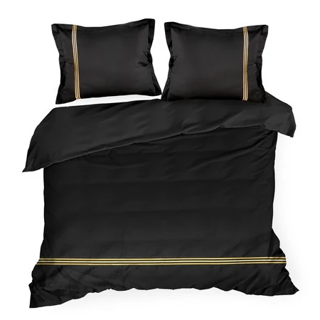 Komplet pościeli Haft4, 160 x 200 cm, Czarny