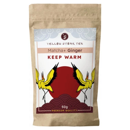 YELLOW STORK TEA Matcha + Ginger 50g