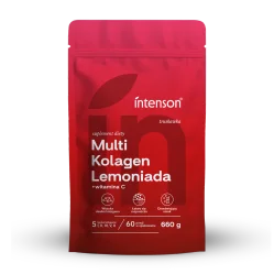 Zestaw Intenson: 1x Multi Kolagen smak truskawka 660g i 1x Kreatyna Monohydrat smak truskawka-arbuz 260g