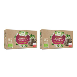 Zestaw: 2x Dary Natury − Kwiat głogu, herbatka fix BIO − 25 x 2 g