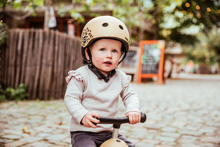 SCOOTANDRIDE Highwaykick 1 Lifestyle 2w1 Jeździk i hulajnoga z zamykanym schowkiem 1-5 lat Leopard