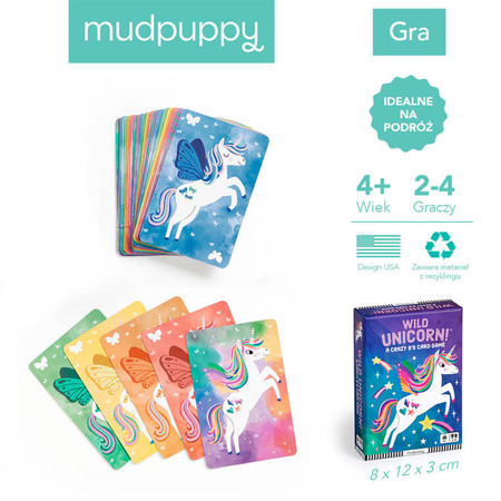 Mudpuppy Gra karciana Wild Unicorn! 4+