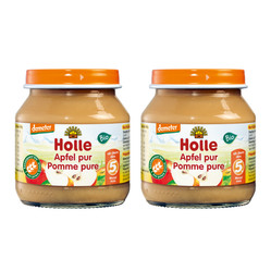 Zestaw: 2x Holle Bio Puree z Jabłka 125g